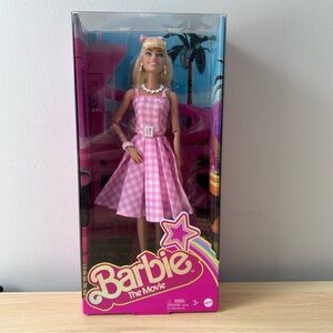 NEW Barbie Movie Doll Pink Gingham Dress